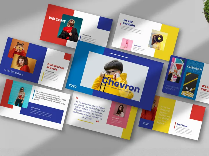 Chevron google slides Template