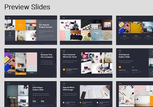 LORAN -  Animated Powerpoint Business Presentation Template (Yellow)
