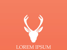 Deer Logo Template vector icon illustration design