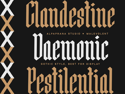 Malevolent - Display Font