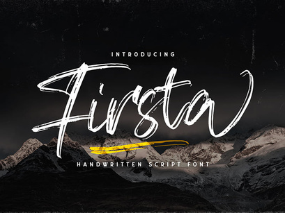 Firsta - Handwritten Font