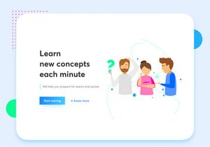 Quizzy Homepage UI Design