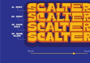 Scalter Font: Free Condensed Serif Typeface