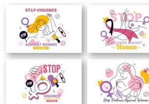 6 Stop Violence Against Women Illustration