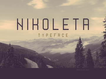 Nikoleta Typeface preview picture