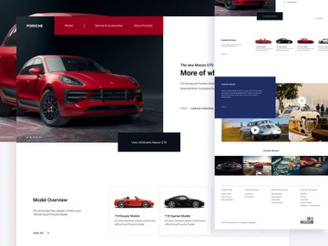 Porsche Landing Page Redesign Concept preview picture