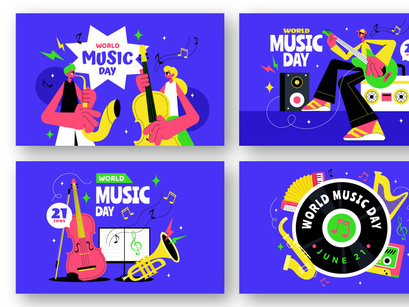 9 World Music Day Illustration