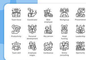 Business and Employees Icon Pack Vol.01