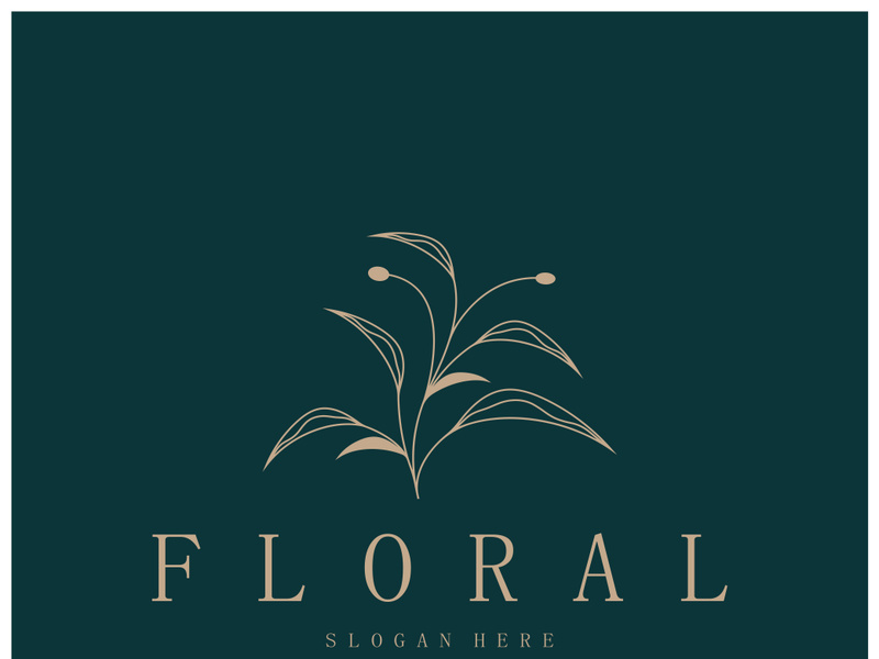 Elegant floral and leaf frame. Delicate botanical vector illustration for labels, spas, corporate identity, and wedding invitations