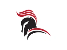 Spartan helmet icon illustration design