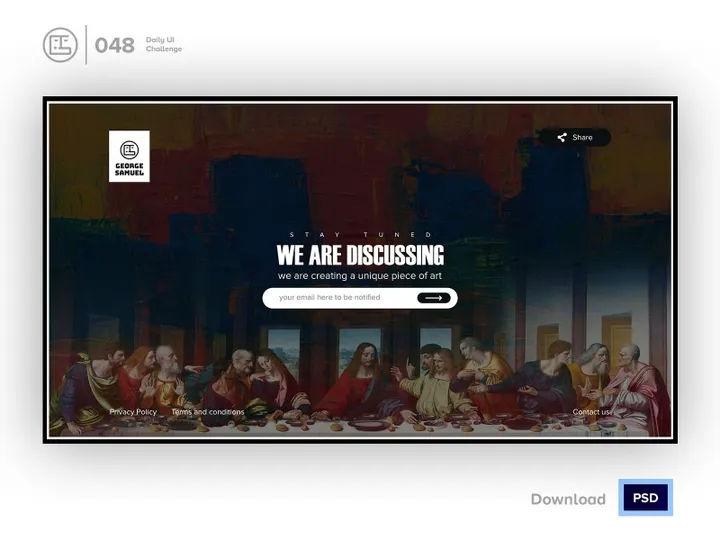 Coming Soon | Daily UI challenge - 048/100