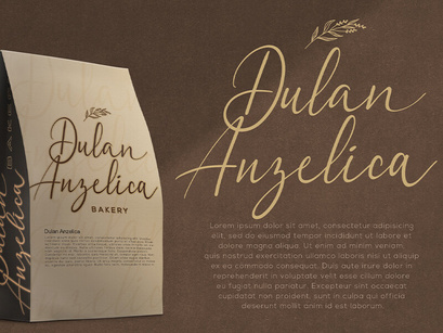 Dulan Anzelica - Signature Script Font