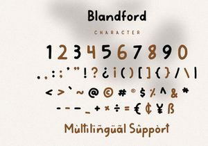 Blandford - Handwritten Font