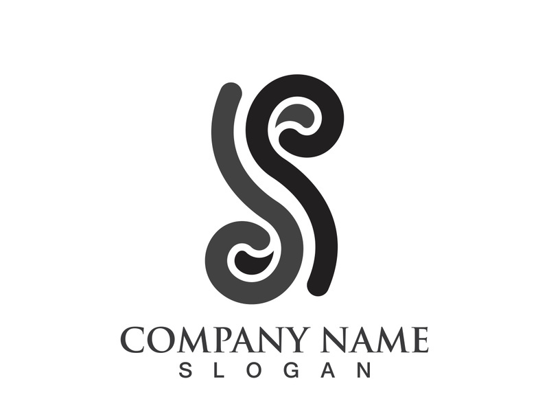 Business corporate S letter logo design vector