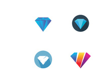 Diamond Logo Template vector icon illustration design