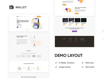 E-wallet Crypto Trading UI Template Figma Photoshop