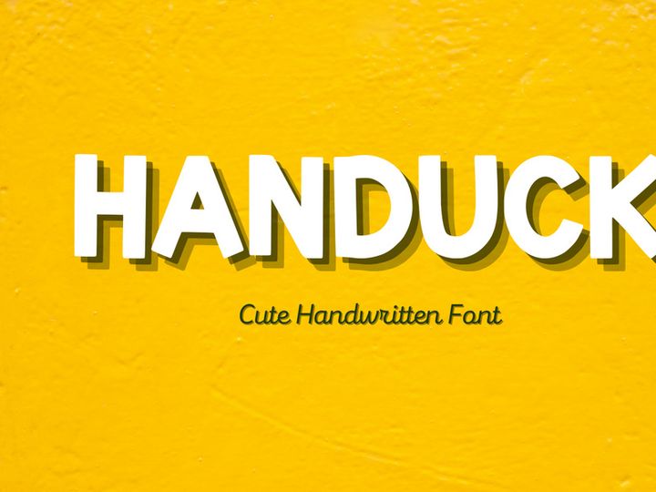 Handuck - Cute Handwritten Font