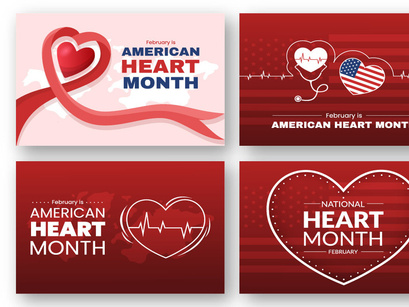 14 American Heart Month Illustration