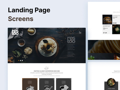 Restoo | Restaurant Landing Page UI Kit