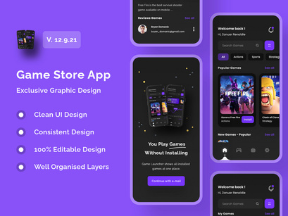 Game Store App UI Kits