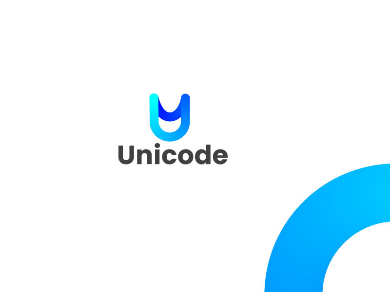 Lettermark Logo - Letter U Logo - Gradient Logo - Business Logo Design