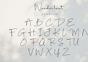 Wanderlust - Signature Font