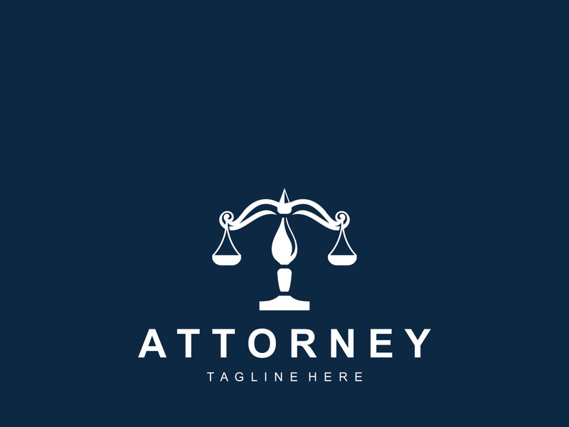 Attorney at law firm logo simple for business design inspiration