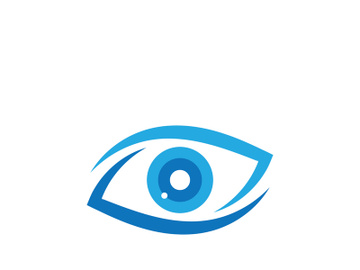 Eye care vector logo design, icon template preview picture