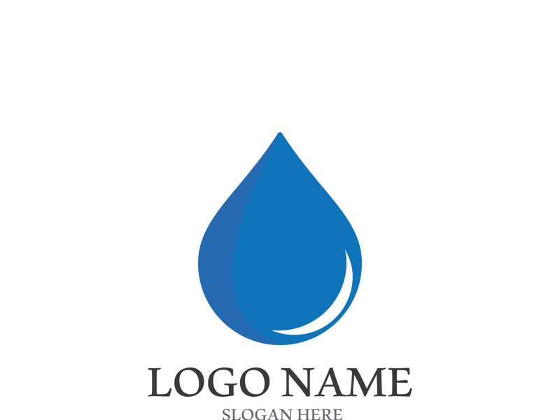 Water drop logo template vector illustration design