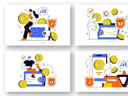 10 Crypto Wallet Illustration