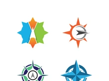 Compass logo template vector icon illustration design