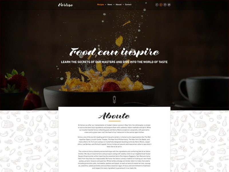 Verisso PSD Template