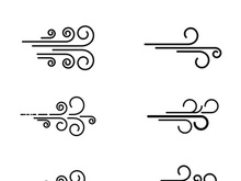 Wind vector icon design illustration