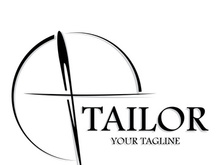 tailor logo icon illustration template combination of buttons for clothes, thread and sewing machine, for clothing product design, convection companies, fashion in vector form