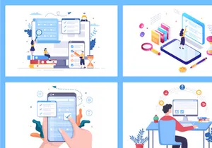 14 Online Testing For E-learning and Education Concept