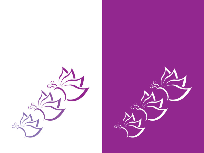 Butterfly logo icon vector design illustration