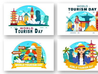 12 World Tourism Day Illustration