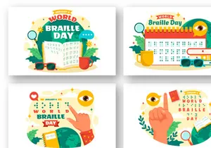 12 World Braille Day Illustration