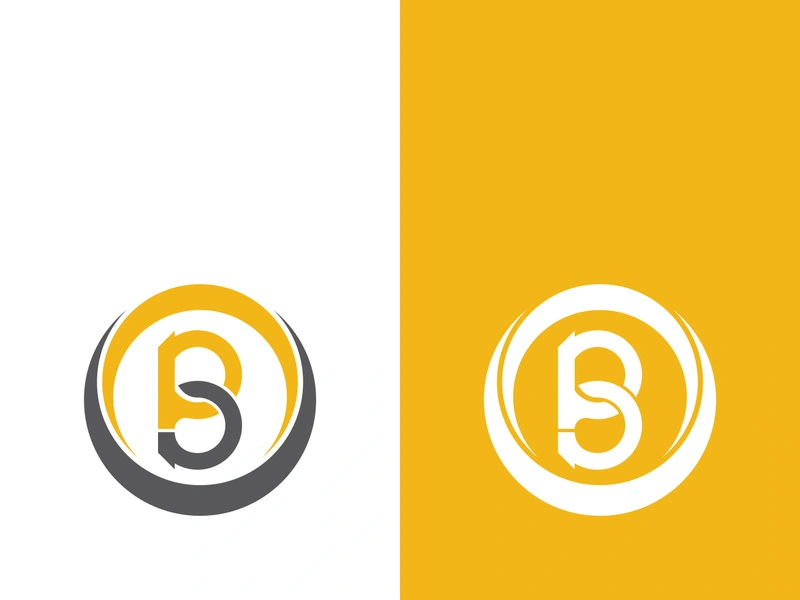 B letter logo template vector illustration