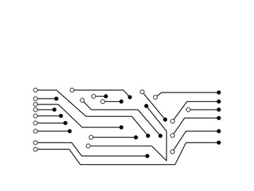 Circuit vector illustration preview picture