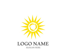 Sun vector illustration icon logo template design