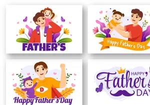 13 Happy Fathers Day Illustration