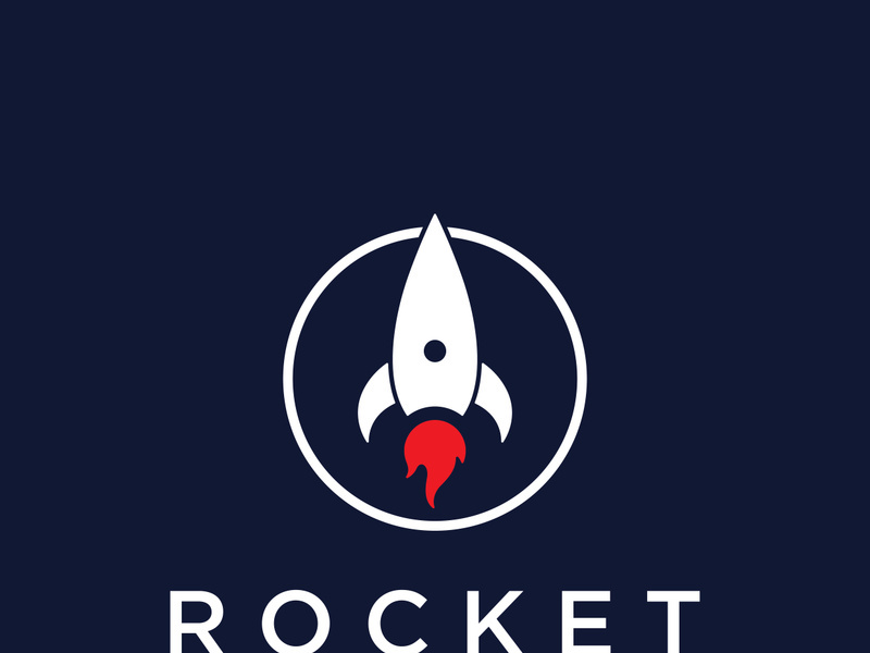 Creative and modern rocket logo,starship launch template. ~ EpicPxls