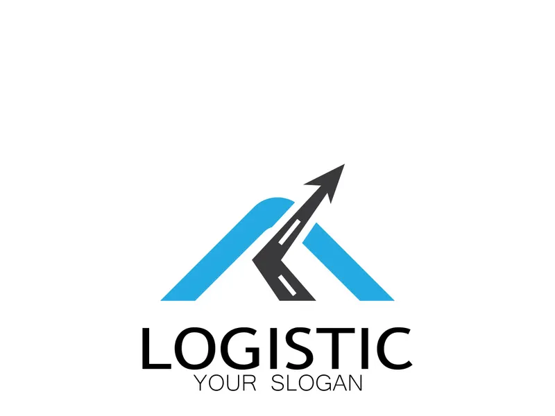 logistics logo icon illustration vector design símbolo de distribución símbolo de entrega de mercancías economía finanzas