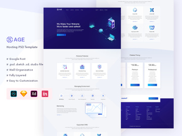 SaaS Hosting Landing Page preview picture