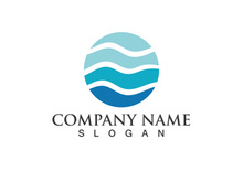 Wave water beach logo