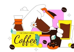 10 International Coffee Day Illustration