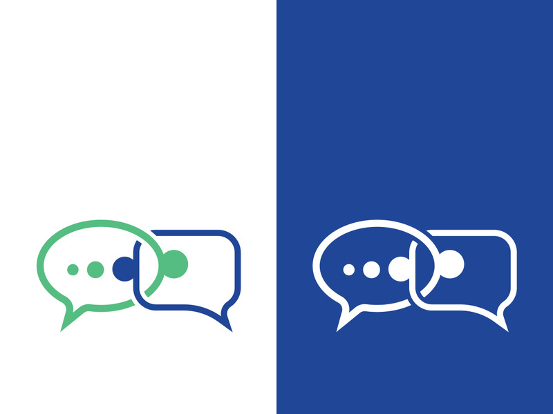 Speech bubble icon logo template vector illustration