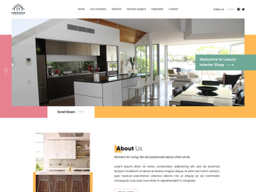 Kitchen Interior Design Landing Page preview picture