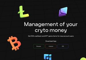 MetaBook - Hero Crypto Wallet Landing Page